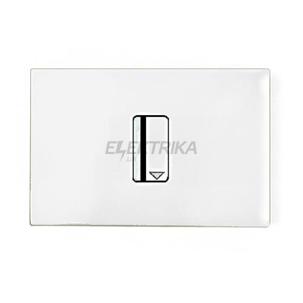 Вимикач картковий з підсвічуванням Zenit N2214.1 BL, білий