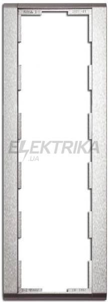 Рамка 3-постова вертикальна титан, Time, Elektro-Praga