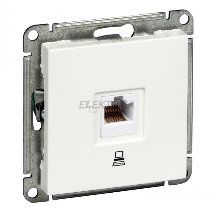 Комп'ютерна розетка Schneider Electric W59 розетка комп'ютерна RJ45 категорія 5E, механізм, слонова кістка RSI-152K5E-2-86