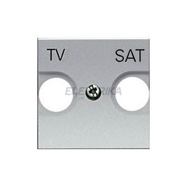 Панель центральна розетки TV-R-SAT Zenit N2250.1 PL, срібло