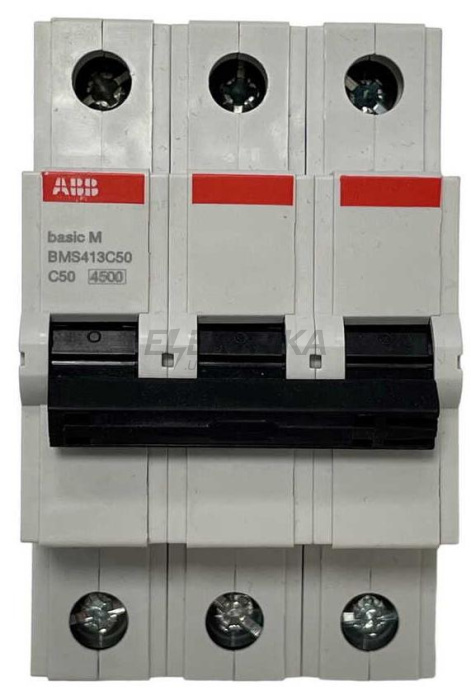Автоматичний вимикач ABB basic M 3P C50 (2CDS643041R0504)