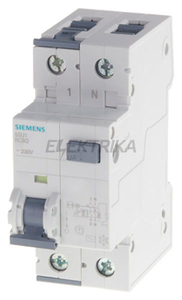 ДИФ.АВТОМАТ SIEMENS ТИП AC, 30MA 1+NP C10 6KA