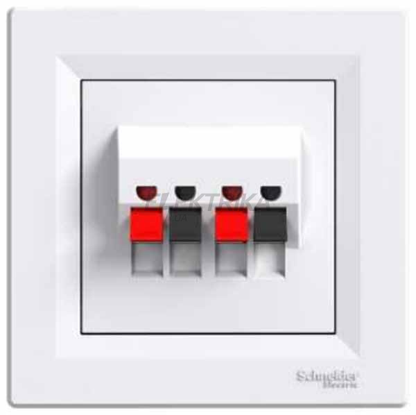 Аудіорозетка Schneider Electric Asfora 2 модуля білий (EPH5700121)