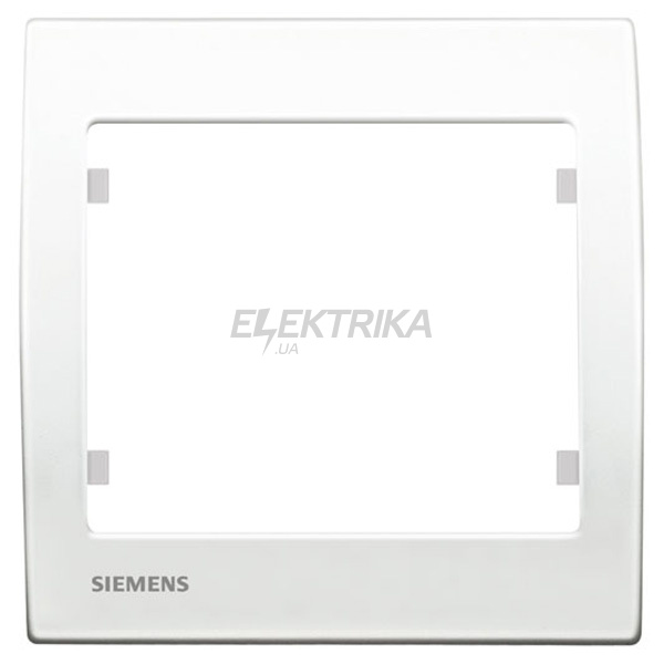Рамка 1 пост Siemens Iris білий (S18001 W)