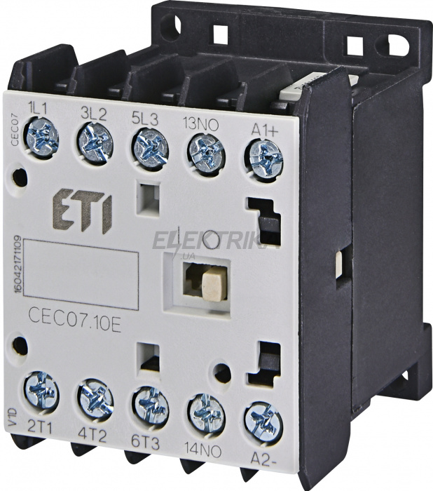 Мініатюрний контактор ETI CEC07.10 24V-DC 004641100
