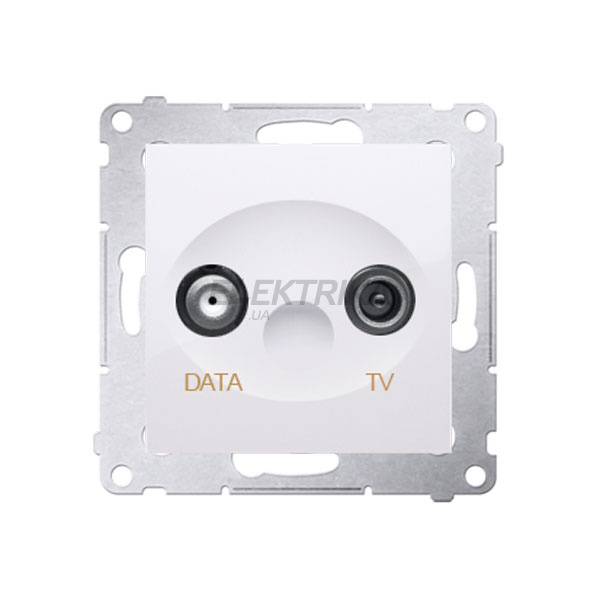 Розетка DATA-TV кінцева 5 дБ Simon 54, білий