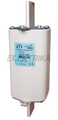 Плавка вставка запобіжник ETI M2UQ2/315A/1200V 004734221