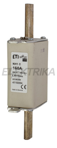 Плавка вставка запобіжник ETI M1 bat 20A/80V DC 004110085