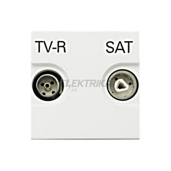 Розетка TV-R-SAT поодинока Zenit N2251.3 BL, білий