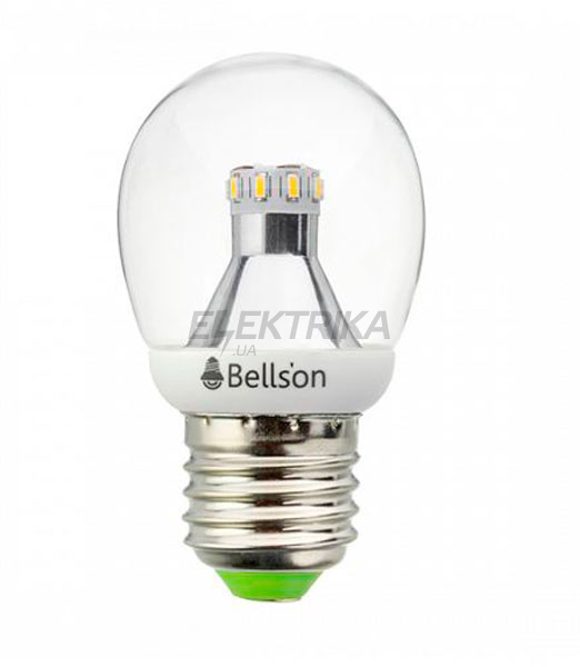 Лампа світлодіодна LED "Куля", E27, 3Вт, 2800К, прозора, BL-E27/3W-200/28-G45/T