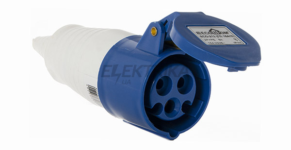 Розетка переносна ECO-213 (ГП 16А/3 2Р+РЕ)