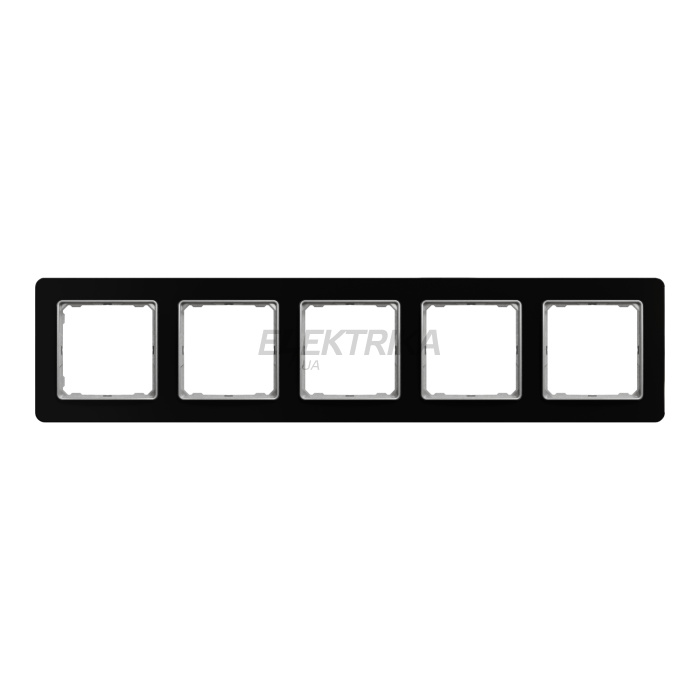 Рамка 5-постова  Штучне чорне скло Sedna Elements Schneider Electric SDD361805
