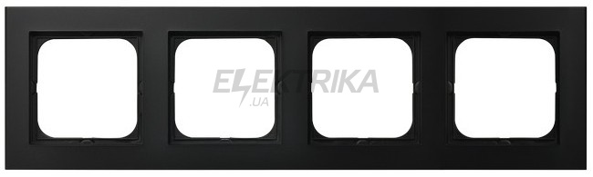 Рамка на 4 прилади Sonata, чорна (R-4R/33)