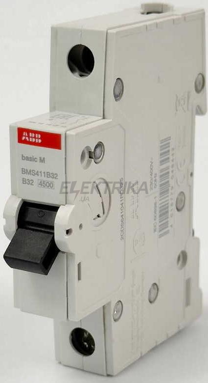 Автоматичний вимикач ABB basic M 1P B32 (2CDS641041R0325)