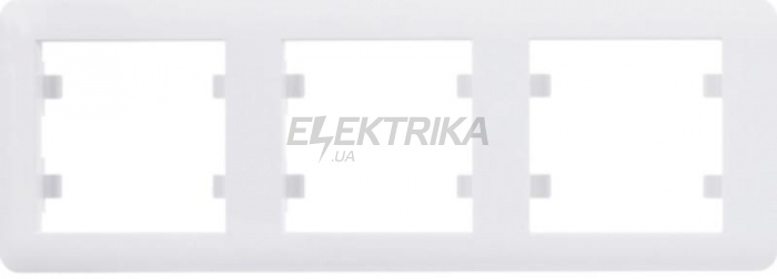 Рамка 3Х вертикальна Lumina-Soul Hager біла (WL5130)