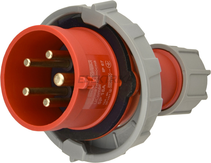 Вилка переносна серії UCombi  5P  16А IP 67 (A0080010114)