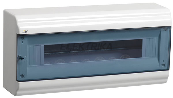 Корпус модульний пластиковий ЩРН-П-18 мод. 1 ряд навісний 398x190x100, IP41 PRIME