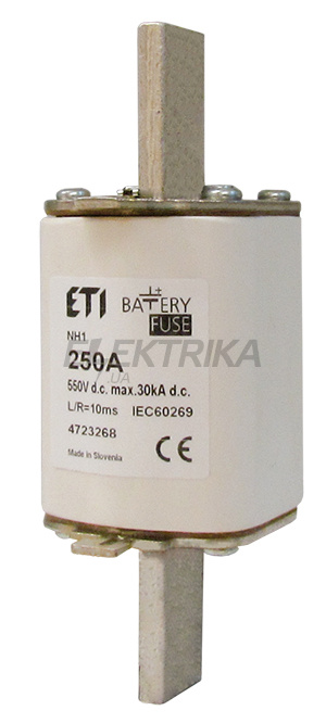 Плавка вставка запобіжник ETI M3 bat/400A/550V DC 004725263