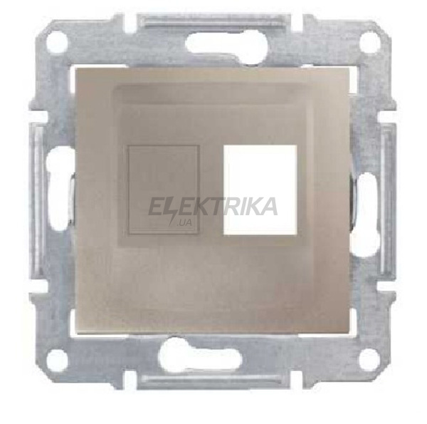 Супорт для конекторів 1м AMP MOL КАТ5Е 6 UTP Schneider Electric Sedna титан (SDN4300668)