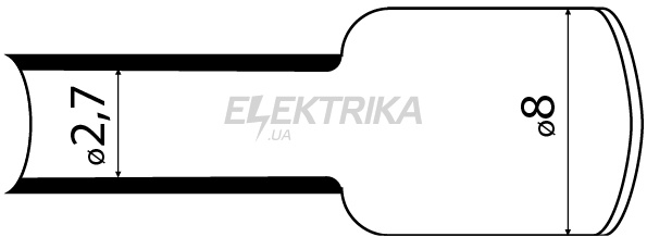 Термозбіжна трубка з клейовим шаром АСКО-УКРЕМ № 7,9 (1м) білий (A0150040123)