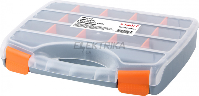 Органайзер-кейс пластиковий e.toolbox.04, 320х250х60мм