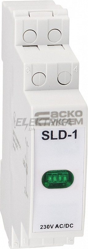 Модульний сигнальний індикатор 230V AC/DC SLD-1 зелений (A0140030031)