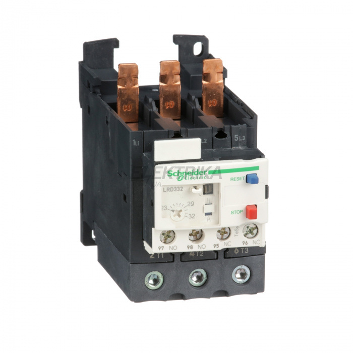 Диференціальне теплове реле навантаження Schneider Electric Теплове реле 23-32А class 10А LRD332