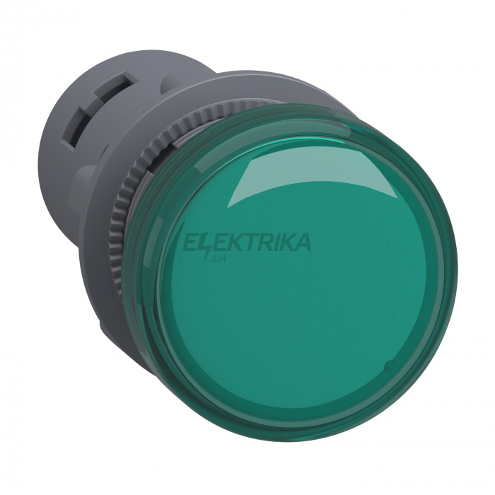 Монолітна сигнальна лампа Schneider Electric СИГНАЛ. ЛАМПА, ЗЕЛЕН., ~220В, XА2EVM3LC