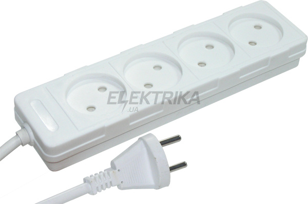 Подовжувач e.es.4.3.b 4 гнізда, 3м, без з/к, baby protect