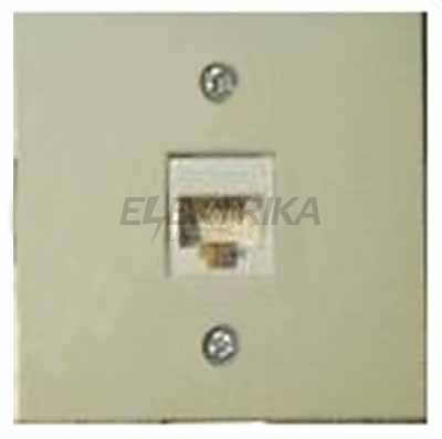 Корпус для 1xRJ12/RJ45 тип keystone, слонова кістка