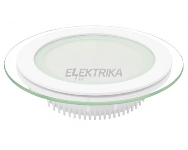 LED світильник круглий, скло, Downlight 6Вт, 4000K