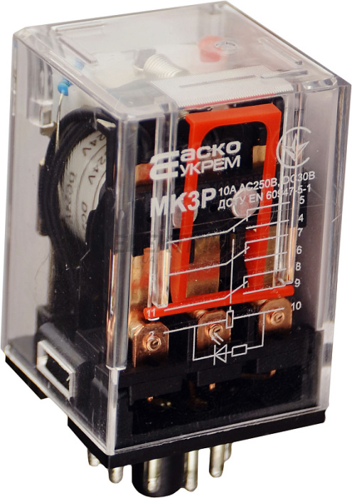 Реле проміжне АСКО-УКРЕМ МK3P (DC 24 V) (A0090010012)