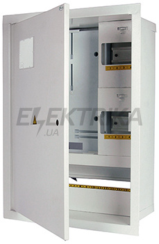 Шафа e.mbox.stand.w.f3.24.z під трифазний лічильник + 24 мод., що вбудовується, із замком
