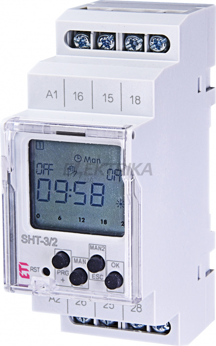 Реле часу цифрове ETI SHT-3/2 230V 002470057