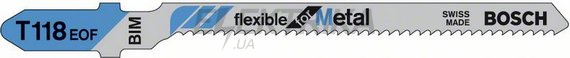 Пильне полотно T 118 EOF Flexible for Metal