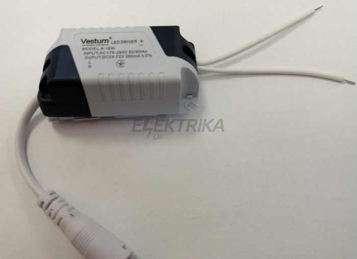 Драйвер для міні панелі LED Vestum 8-18W 175-265V (1-VS-5703)