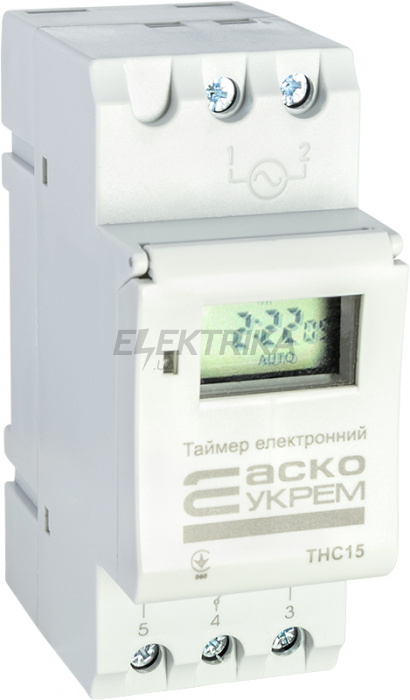 Таймер тижневий електронний АСКО-УКРЕМ THC15 (A0090040005)