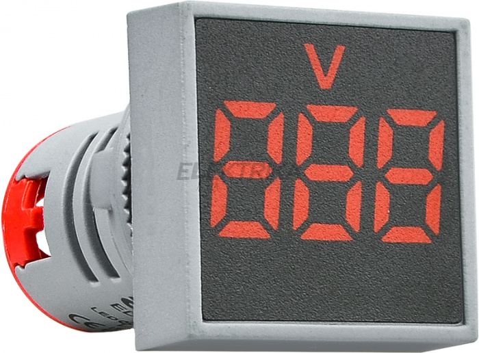 Вольтметр цифровий АСКО-УКРЕМ ED16-22 FVD 30-500В АС червоний (A0190010035)
