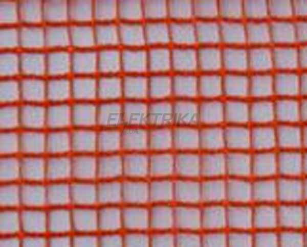 Сітка захисна, щільність 110 г/кв.м., 1,9х50 м, комірка 7х7мм, HDPE.orange