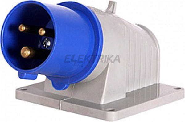 Силова вилка стаціонарна 3P+N, 400В, 32А, IP44