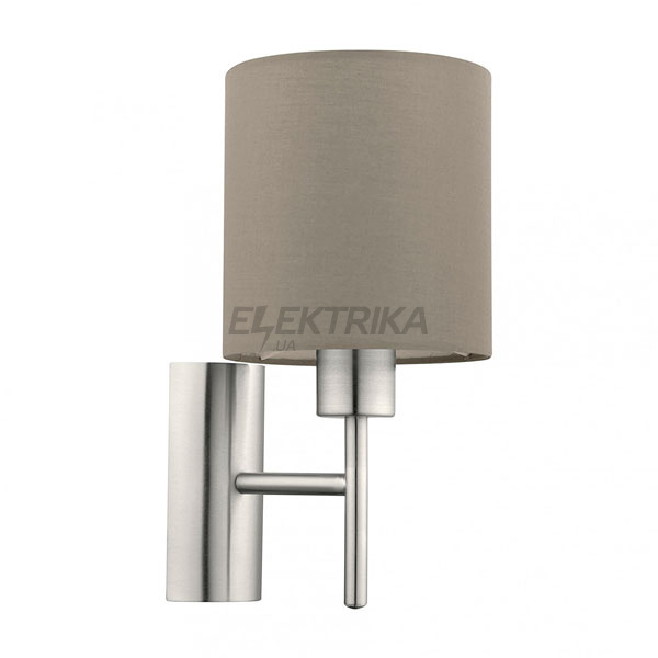 Бра "Pasteri" 1x60W E27, сіро-коричневий, 94925