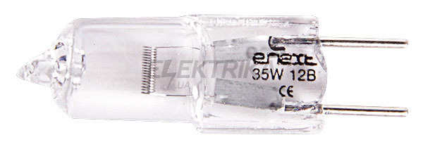 Лампа галогенна e.halogen.jc.g6.35.12.50.clear прозора, патрон G6.35, 12V, 50W