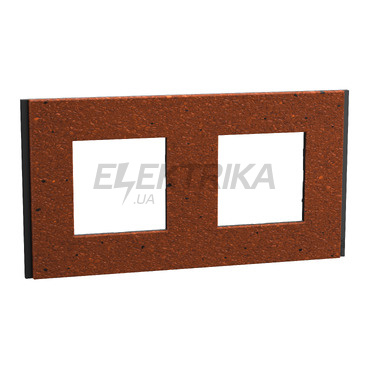 Рамка 2-постова Unica Deco Material, теракотовий (NU600471)