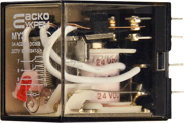 Реле проміжне АСКО-УКРЕМ МY3 (DC 24 V) (A0090010014)
