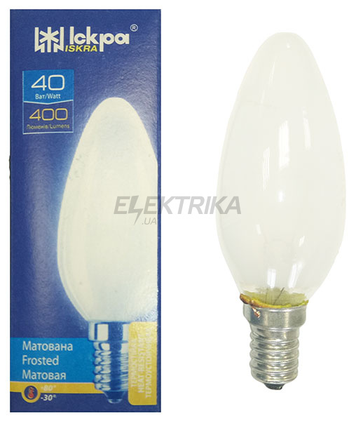 Лампа рефлекторна Іскра R63 230В 40Вт Е27 (z000021)