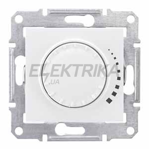 Світлорегулятор поворотно-натискний індуктивний Schneider Electric Sedna білий (SDN2200521)