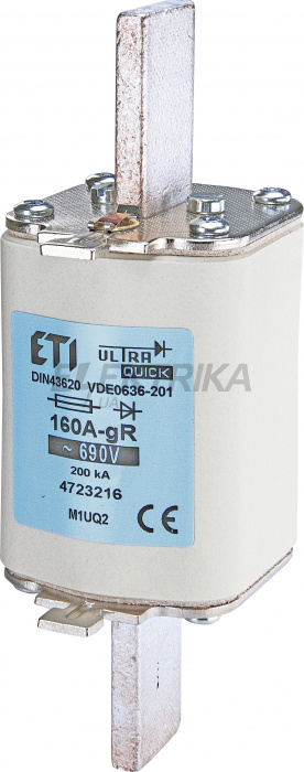 Плавка вставка запобіжник ETI M1UQ2/250A/690V 004723219