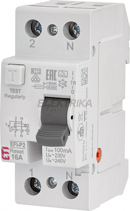 Дифф.реле (ПЗВ) ETI EFI-P2R A 16/0.1 002061470