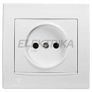 Розетка без заземлення Anya, біла, Schneider Electric