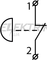 Пост кнопковий одномісний АСКО-УКРЕМ XAL-D164H29 "СТОП"-Грибок (A0140020056)